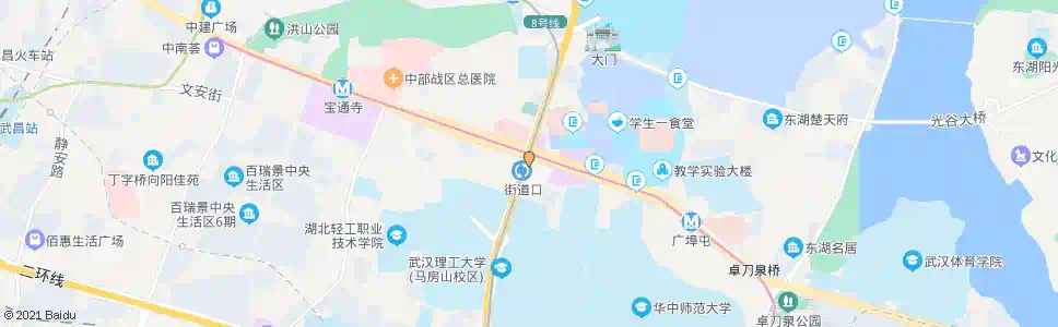 武汉武珞路地铁街道口站_公交站地图_武汉公交_妙搜公交查询2024