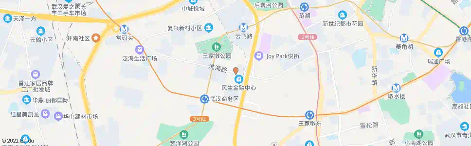 武汉淮海路商务东路_公交站地图_武汉公交_妙搜公交查询2024