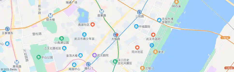 武汉京汉大道大智路_公交站地图_武汉公交_妙搜公交查询2024