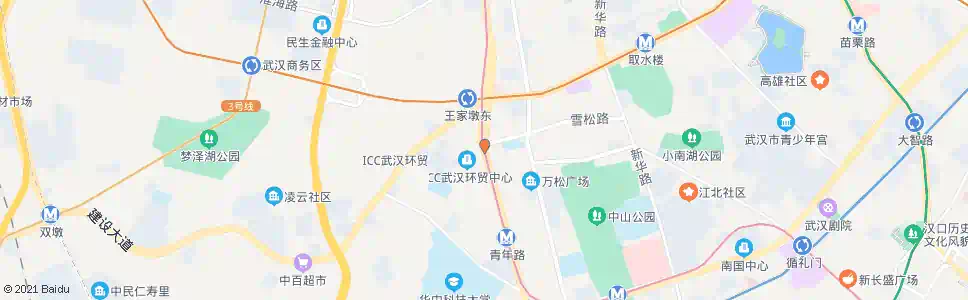 武汉青年路雪松路_公交站地图_武汉公交_妙搜公交查询2024