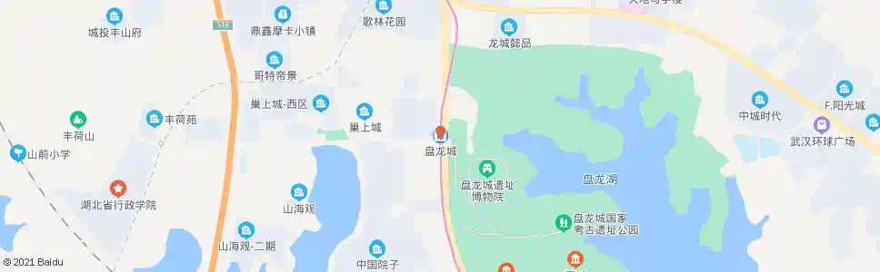 武汉盘龙城站_公交站地图_武汉公交_妙搜公交查询2024