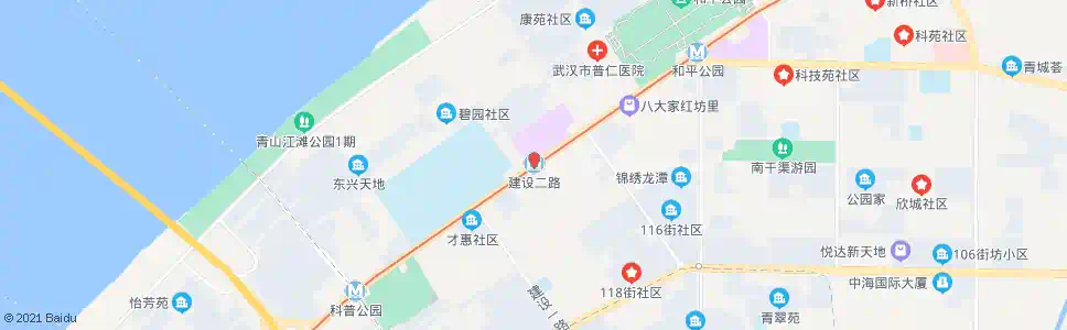 武汉临江大道建设二路_公交站地图_武汉公交_妙搜公交查询2024