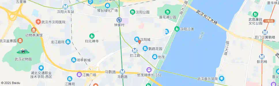 武汉拦江路南城巷_公交站地图_武汉公交_妙搜公交查询2024