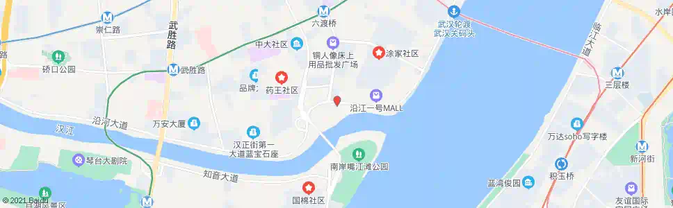 武汉沿河大道集家嘴_公交站地图_武汉公交_妙搜公交查询2024