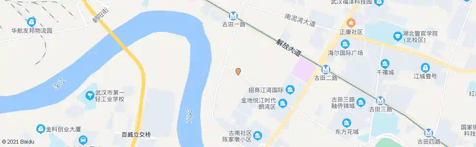 武汉古田路陈家墩_公交站地图_武汉公交_妙搜公交查询2024