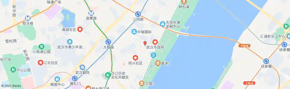 武汉胜利街一元路_公交站地图_武汉公交_妙搜公交查询2024