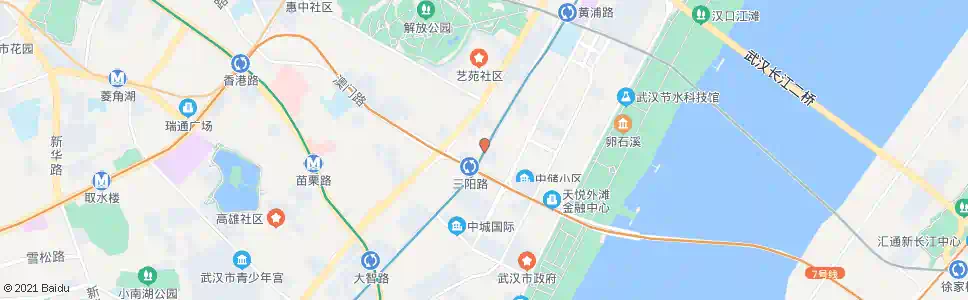 武汉京汉大道三阳路_公交站地图_武汉公交_妙搜公交查询2024