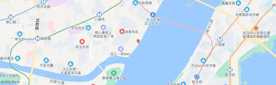 武汉沿江大道王家巷_公交站地图_武汉公交_妙搜公交查询2024