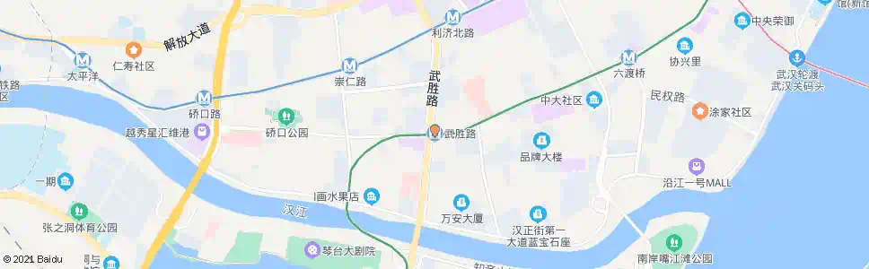 武汉武胜路站_公交站地图_武汉公交_妙搜公交查询2024