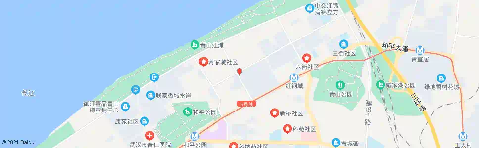 武汉红钢一街建七路口_公交站地图_武汉公交_妙搜公交查询2024