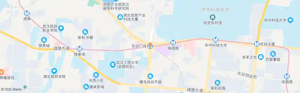 武汉光谷广场站_公交站地图_武汉公交_妙搜公交查询2024