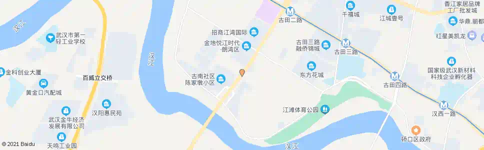 武汉古田二路陈家墩_公交站地图_武汉公交_妙搜公交查询2024