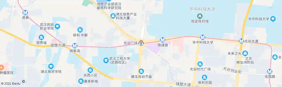 武汉光谷街光谷广场_公交站地图_武汉公交_妙搜公交查询2024