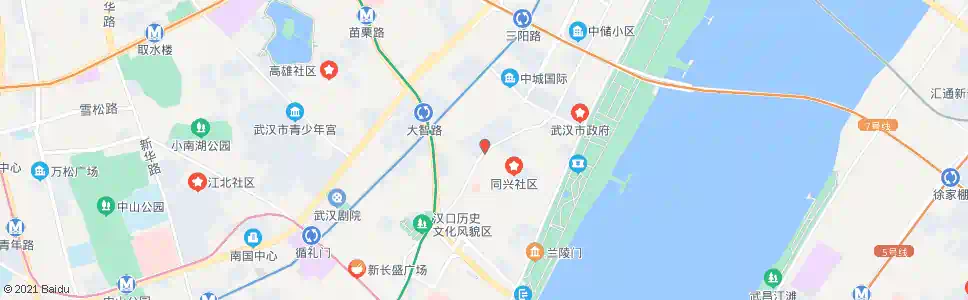 武汉中山大道黄兴路_公交站地图_武汉公交_妙搜公交查询2024