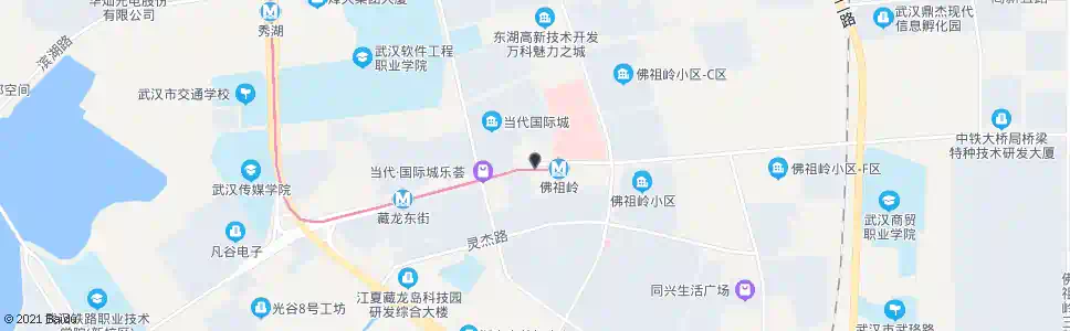 武汉高新六路佛祖岭_公交站地图_武汉公交_妙搜公交查询2024