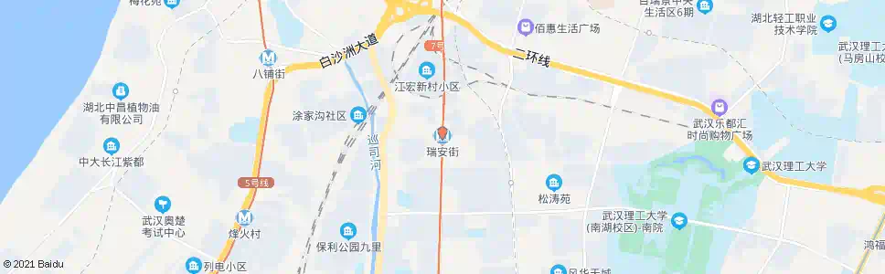 武汉瑞安街南湖路_公交站地图_武汉公交_妙搜公交查询2024