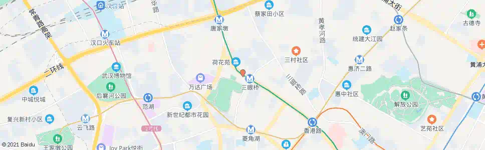 武汉香港路地铁三眼桥北路站_公交站地图_武汉公交_妙搜公交查询2024