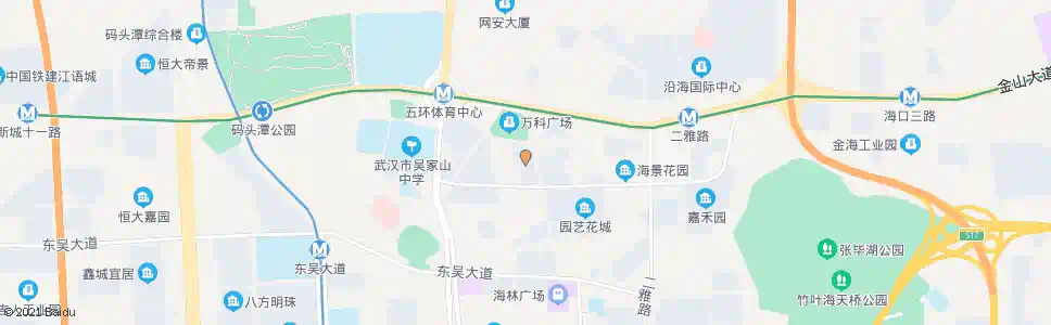 武汉吴中街荷花园_公交站地图_武汉公交_妙搜公交查询2024