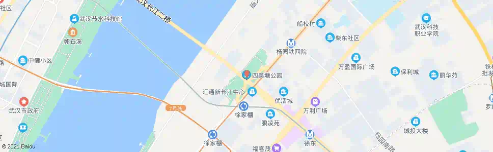 武汉和平大道四美塘_公交站地图_武汉公交_妙搜公交查询2024