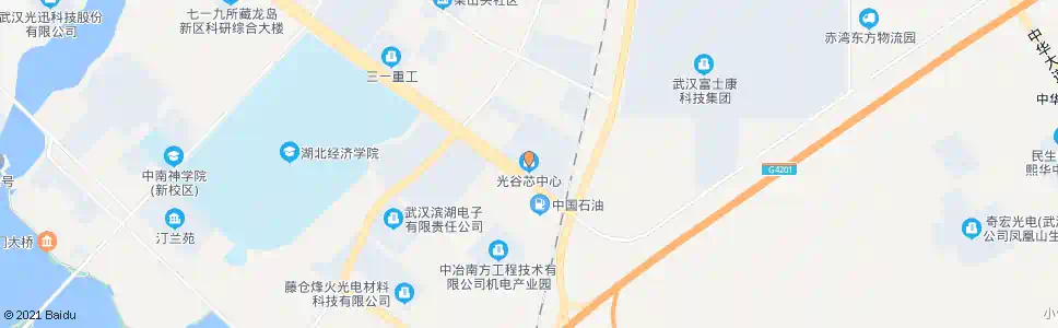 武汉光谷大道光谷芯中心_公交站地图_武汉公交_妙搜公交查询2024