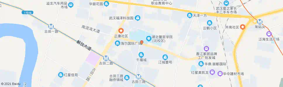 武汉南泥湾大道省警官学校_公交站地图_武汉公交_妙搜公交查询2024