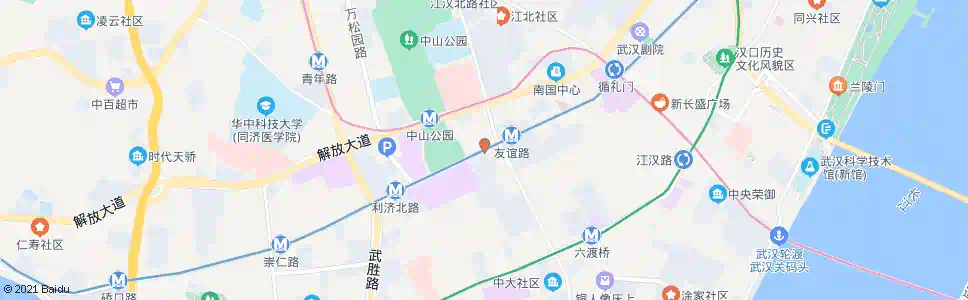 武汉京汉大道友谊路_公交站地图_武汉公交_妙搜公交查询2024