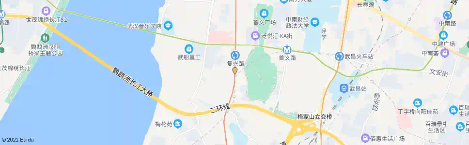 武汉复兴路水陆街_公交站地图_武汉公交_妙搜公交查询2024