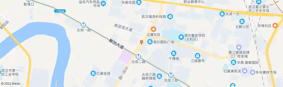 武汉古田二路解放大道口_公交站地图_武汉公交_妙搜公交查询2024