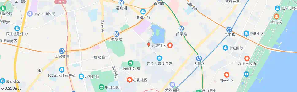 武汉台北路浣子湖_公交站地图_武汉公交_妙搜公交查询2024