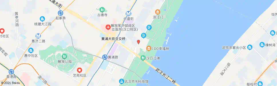 武汉沿江大道黄浦大街_公交站地图_武汉公交_妙搜公交查询2024