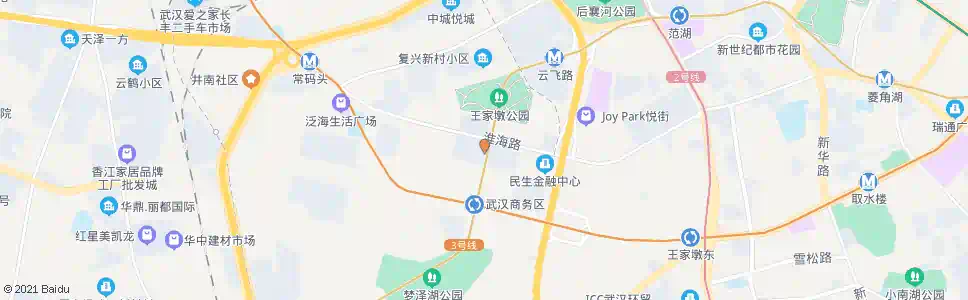 武汉淮海路商务中路_公交站地图_武汉公交_妙搜公交查询2024