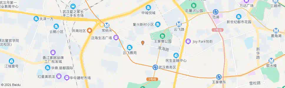 武汉淮海路商务西路_公交站地图_武汉公交_妙搜公交查询2024