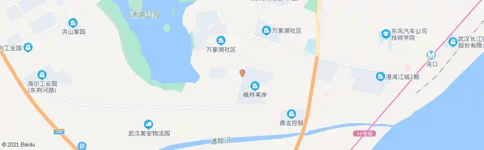 武汉万家湖路王湾村_公交站地图_武汉公交_妙搜公交查询2024