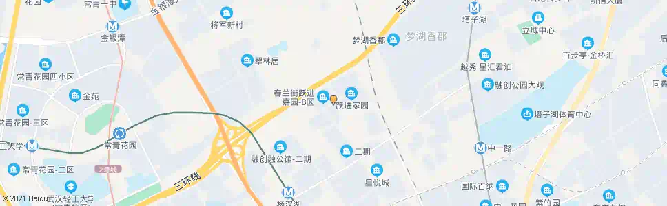 武汉春兰街跃进嘉园_公交站地图_武汉公交_妙搜公交查询2024