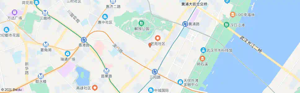 武汉解放公园路解放大道口_公交站地图_武汉公交_妙搜公交查询2024