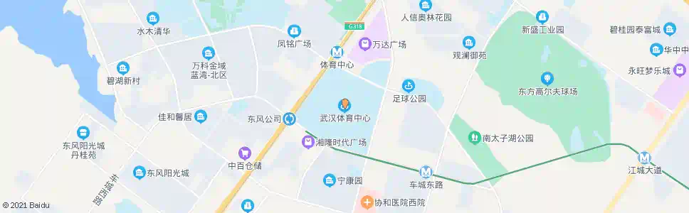 武汉体育中心_公交站地图_武汉公交_妙搜公交查询2024