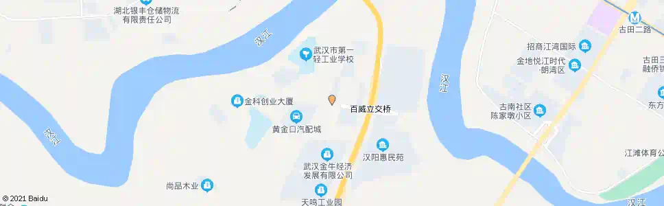 武汉百威路黄金口_公交站地图_武汉公交_妙搜公交查询2024