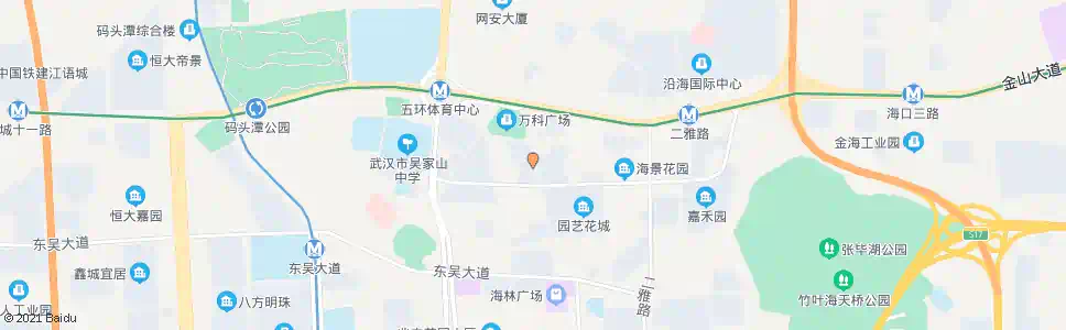 武汉三秀路荷花路_公交站地图_武汉公交_妙搜公交查询2024