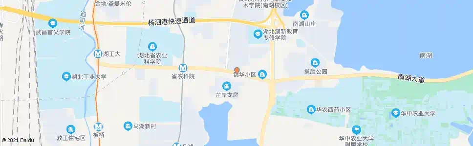 武汉南湖大道花木城_公交站地图_武汉公交_妙搜公交查询2024