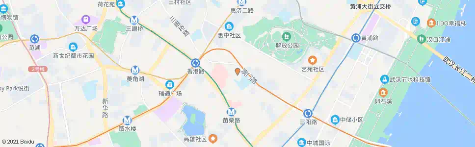 武汉光华路湖边坊_公交站地图_武汉公交_妙搜公交查询2024