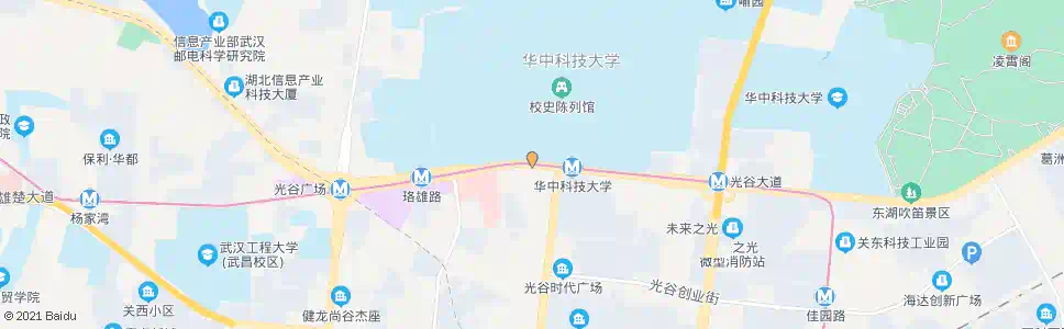 武汉珞喻路关山口_公交站地图_武汉公交_妙搜公交查询2024