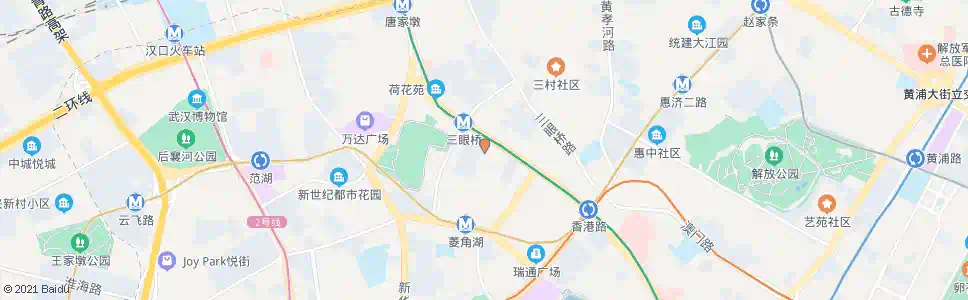 武汉天门墩路香港路_公交站地图_武汉公交_妙搜公交查询2024