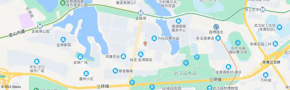 武汉金银湖东一路金银湖南三街_公交站地图_武汉公交_妙搜公交查询2024