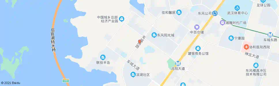 武汉车城西路水府街_公交站地图_武汉公交_妙搜公交查询2024