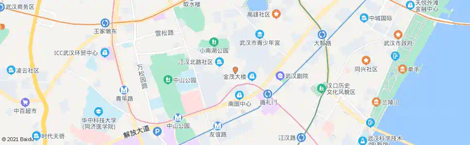 武汉江汉北路渣家路_公交站地图_武汉公交_妙搜公交查询2024