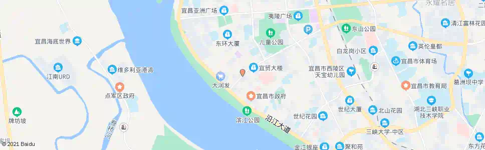 宜昌夷陵饭店_公交站地图_宜昌公交_妙搜公交查询2024