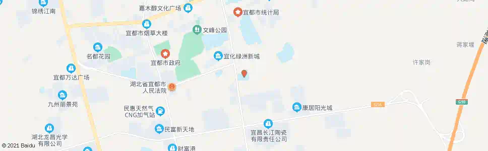 宜昌杨守敬幼儿园_公交站地图_宜昌公交_妙搜公交查询2024