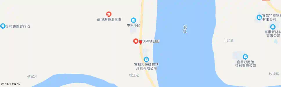 宜昌招呼站(高坝洲镇政府)_公交站地图_宜昌公交_妙搜公交查询2024