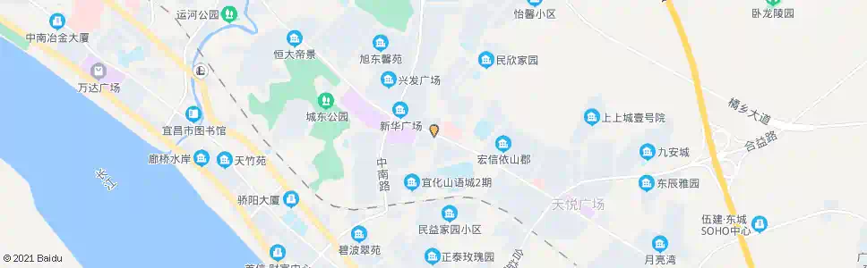 宜昌上上城_公交站地图_宜昌公交_妙搜公交查询2024