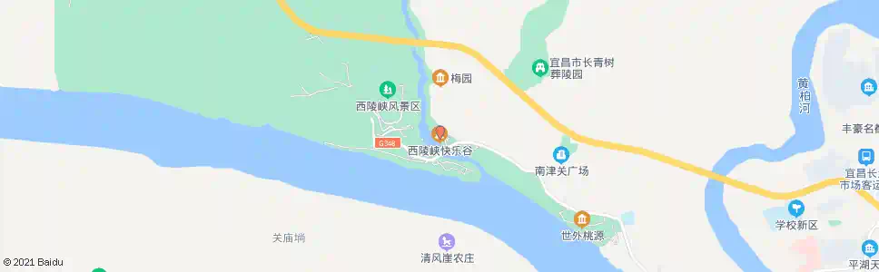 宜昌西陵峡快乐谷_公交站地图_宜昌公交_妙搜公交查询2024